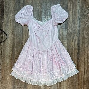 Pink washed dress